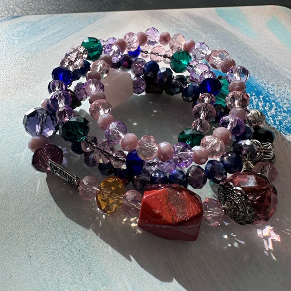 Colorful Beaded Bracelet Set - Picture 5 of 6